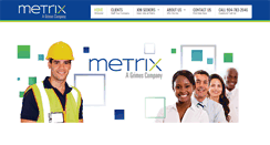 Desktop Screenshot of metrixstaffing.com